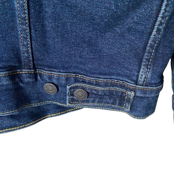 Levi’s Trucker Men's Denim Jean Jacket size XL Dark Blue - Picture 6 of 12